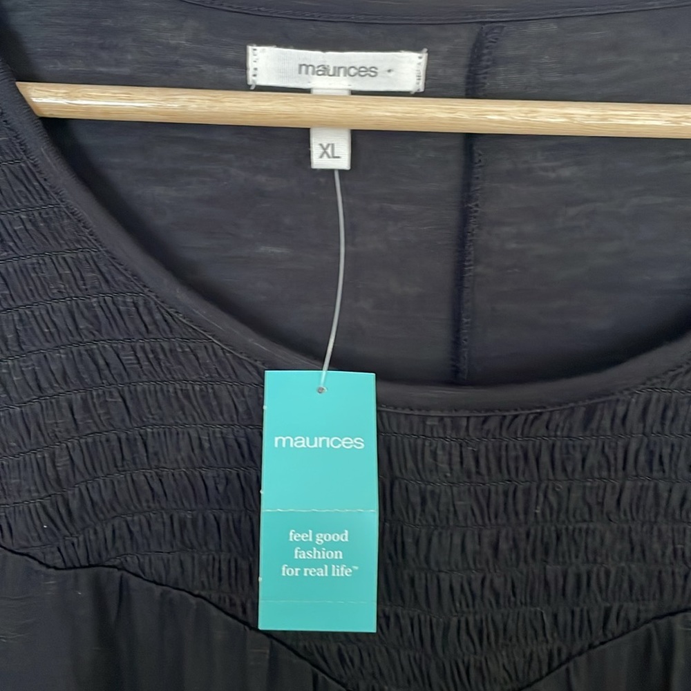 NWT Maurices Black Top. XL - Picture 3 of 6